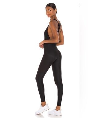 Ultracor Sleek Black Full-Length sleeveless Jumpsuit